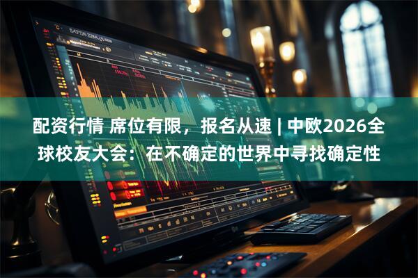 配资行情 席位有限，报名从速 | 中欧2026全球校友大会：在不确定的世界中寻找确定性